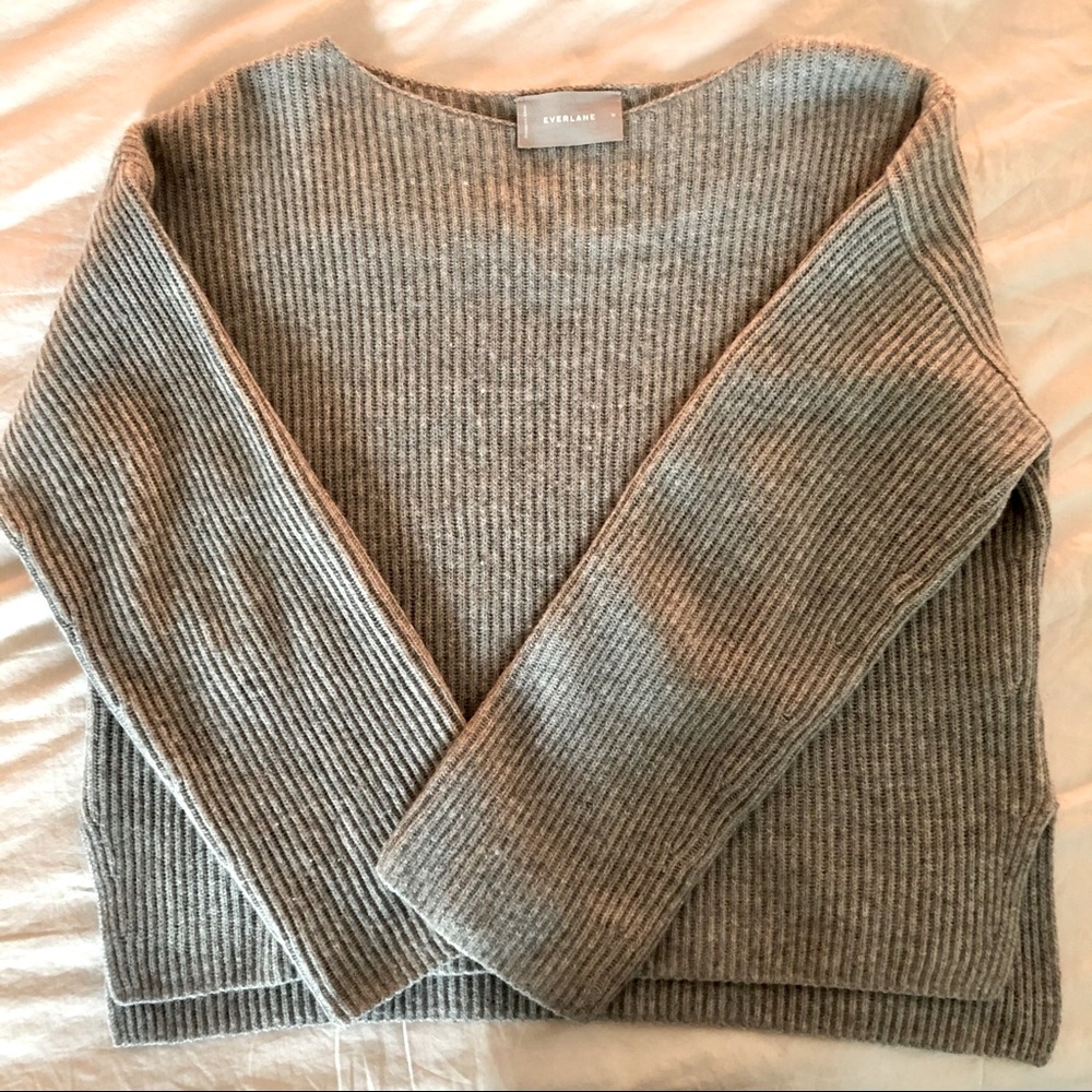 Everlane Cashmere Rib Boatneck Sweater